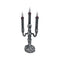 Halloweenljus ljusstake med LED H 32cm