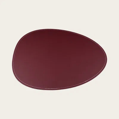 Placemat, H 42cm, Faux leather, Red