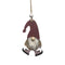 Tomte i trä hängande H 10cm