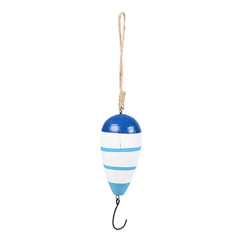 Fishing Hook - Hanging Decoration, H11cm, Blue & White