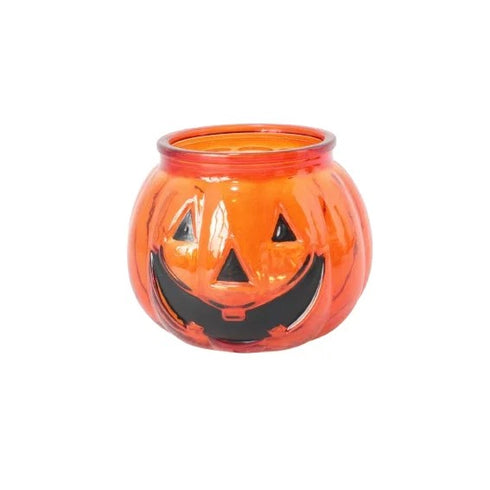 Ljuslykta pumpa orange H 8cm
