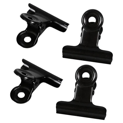 Metallklämmor, Metall, Svart, 4/box