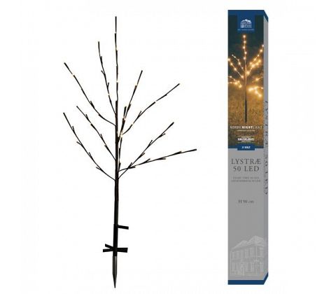 Träd med 50 LED, H 90cm, Varmvit