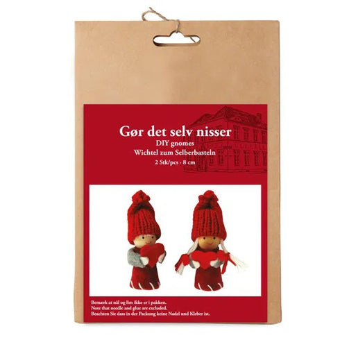 DIY, tomtepar, Filt, 2/påse, H 8cm