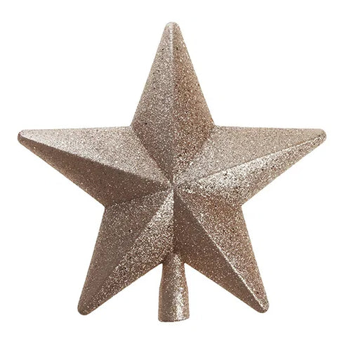 Toppstjärna till julgran, Dia. 19cm, Champagne