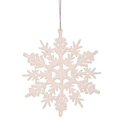 Snöflinga, liten, H12cm, Plast, Vit