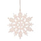 Snöflinga, liten, H12cm, Plast, Vit