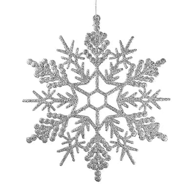 Snöflinga, stor, H29,5cm, Plast, Silver