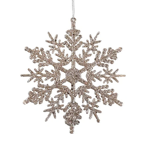 Julkula - Snöflinga, för upphängning, H12xB11cm