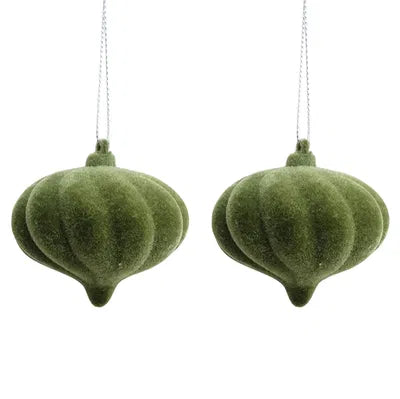 Julkulor, Gröna, Dia6,5cm Plast, 2/box