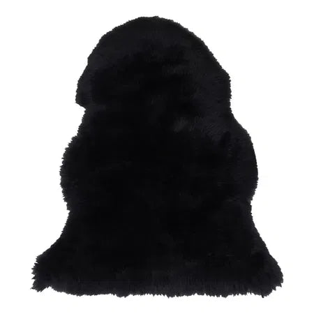 Fårskinn, Matta,Svart, H95xW60cm