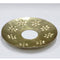 Ljusmanchett, metall, Guld Dia 7,5cm