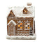 Pepparkakshus med LED, H 17cm, Brun