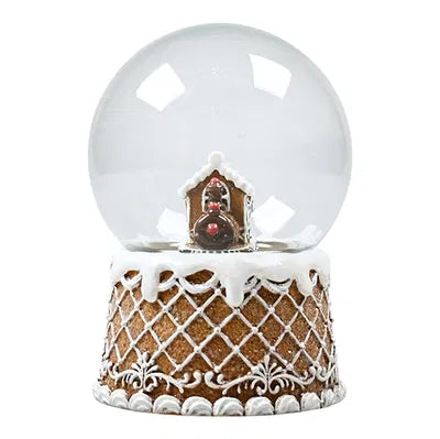 Snöglob, H14cm Polyresin, Brun, 1/låda