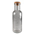Glasflaska, med korklock - 27xDia8,7cm Grå, 700ml "Water"