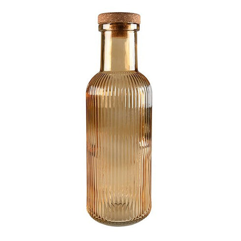 Flaska, med korklock - 27xDia8,7cm Bärnsten - 700ml