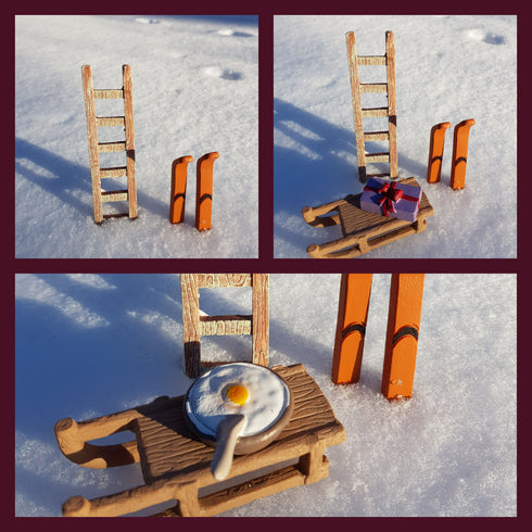 Grötskål med gröt till Nissedörr