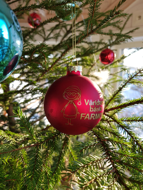 Julkula i glas Världens Bästa Farmor