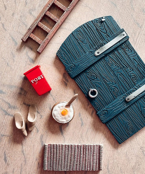 Nissedörr - 6 delar - Blå dörr