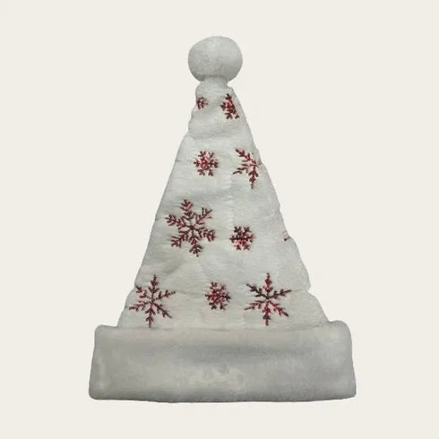 Julmössa med stjärnor, H43cm, Vit