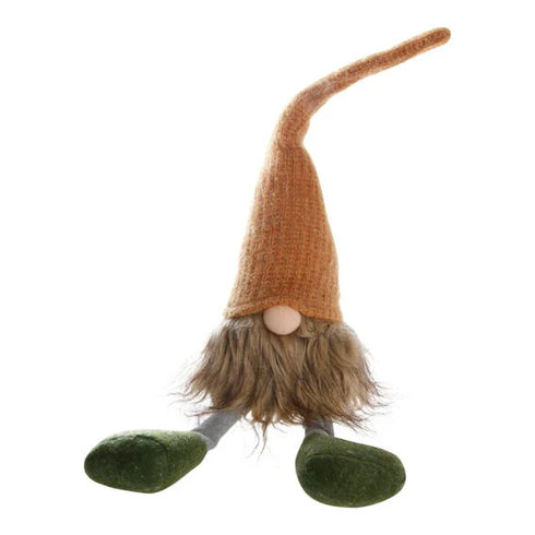 Tomte, H 40cm, Orange/Grön