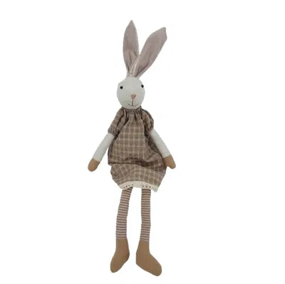 Easter Bunny, Girl, H 60cm, Polyester, Cream