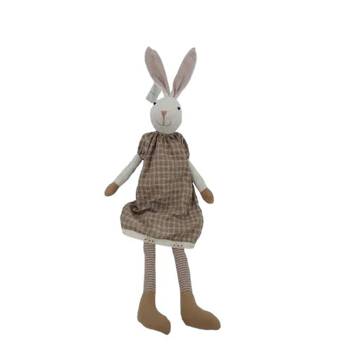 Påskhare, tjej, H 72cm, Polyester, Creme