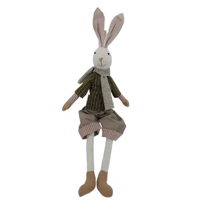 Påskhare, kille, H 60cm, Polyester, Svart