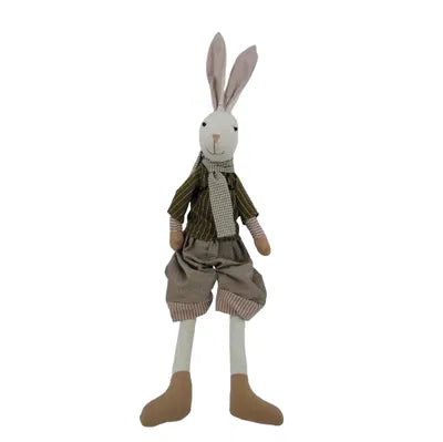 Easter bunny, boy, H 72cm, Polyester, Black