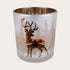 Värmeljuslykta ren , H7,8cm, Glas, Silverfärgad