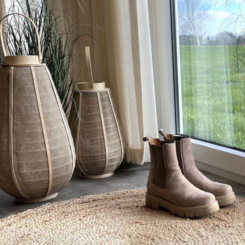 Lykta, med glaskupa, dia 10cm