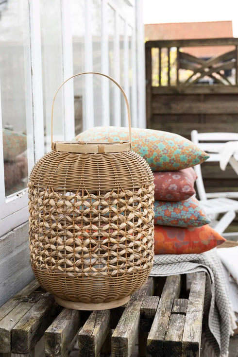 Lykta, med glaskupa, dia 10cm