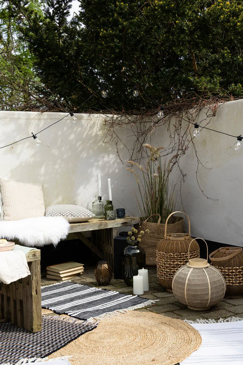 Lykta, m/glasskål, dia 12cm