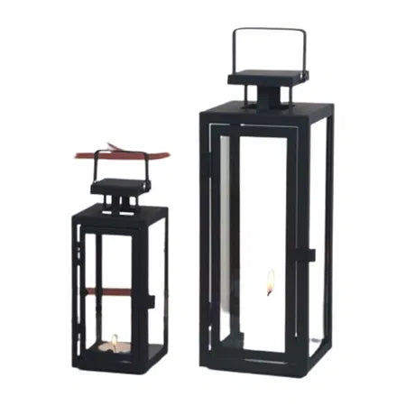 Lanternin, med glaspaneler