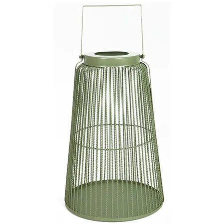 Solcellslampa, handtag av metall, solpanel