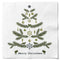 Servetter, 3-lags, Vit, Merry Christmas, Julgran