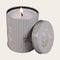 Tealight in tin, H 8cm, Grey-green