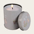 Tealight in tin, H 8cm, Grey-green
