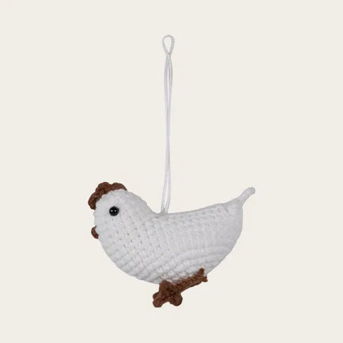 Påskkyckling, H 7cm, Papper, Vit