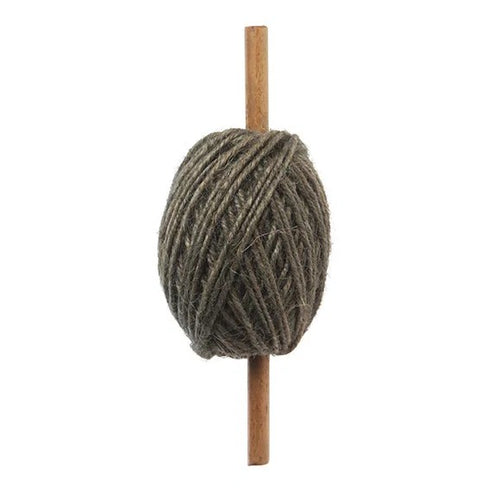 Jutesnöre, på träspole, Brun, 35m