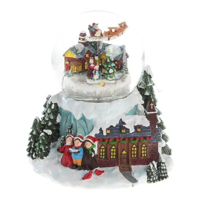 Snöglob, snögubbe, H19,8cm, Poly, Flerfärgad