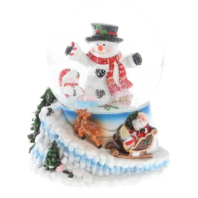 Snöglob, snögubbe, H14,5cm, Poly, Flerfärgad