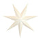 Pappersstjärna, med 7 spetsar, Dia. 60cm, Vit