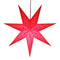 Pappersstjärna, med 7 spetsar, Dia60cm, Röd