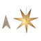 Pappersstjärna, med 7 spetsar, Dia. 60cm, Champagne