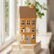 Keramikhus, Gulbrunt, H 24cm
