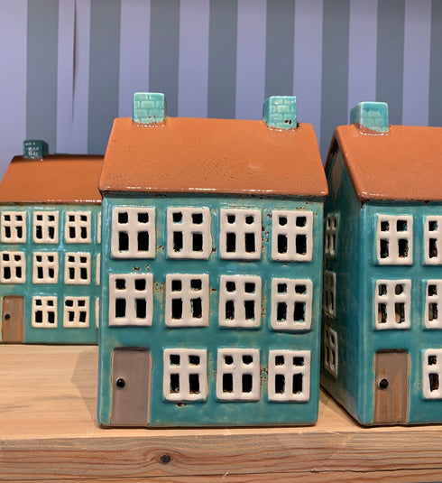 Keramikhus, Turkos, H 16cm