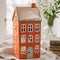 Keramikhus, Orange, H 23cm
