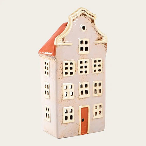 Keramikhus, Grått, H 19cm