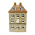 Keramikhus, Beige, H 24cm